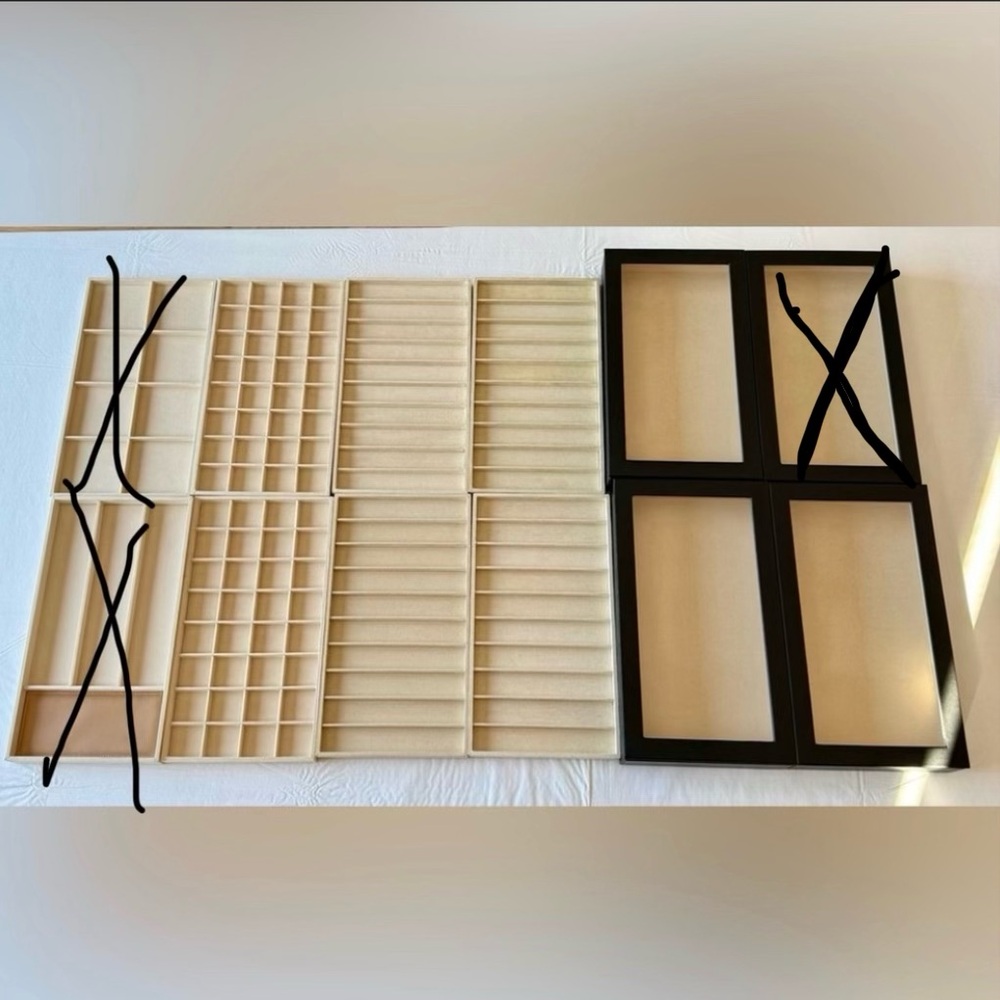 WOLF 1834 SET- U Pick! 1 Vault, 1 Lid & 2 Trays! Excellent CLEAN Condition!